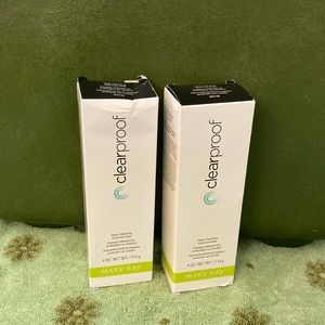2 Mary Kay Clearproof deep cleaning Charcoal Mask tubes 4oz NIB Full size